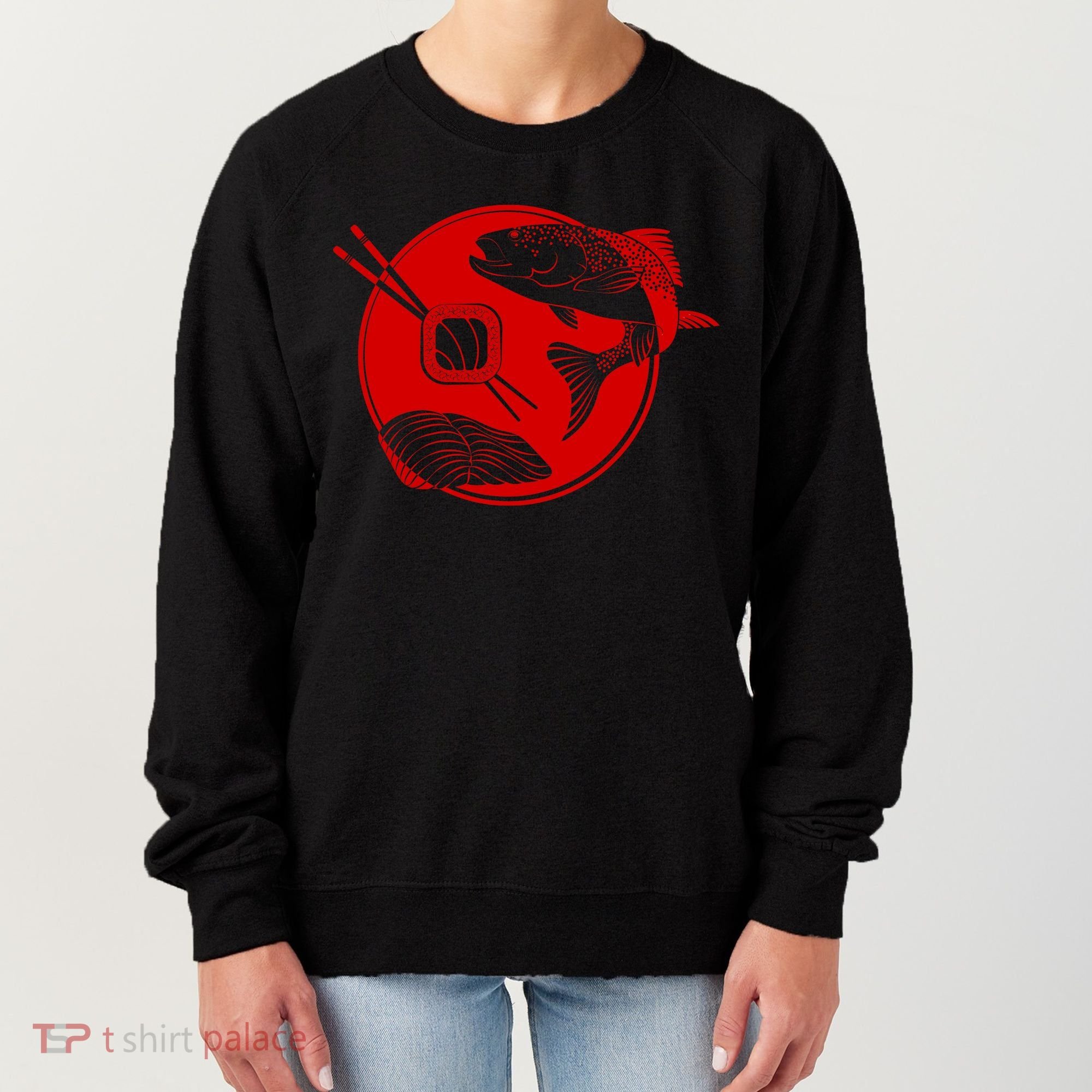 Anime Sushi Logo Salmon Sashimi Sushi Women's Sweatshirt