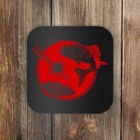 Anime Sushi Logo Salmon Sashimi Sushi Coaster thumb 0