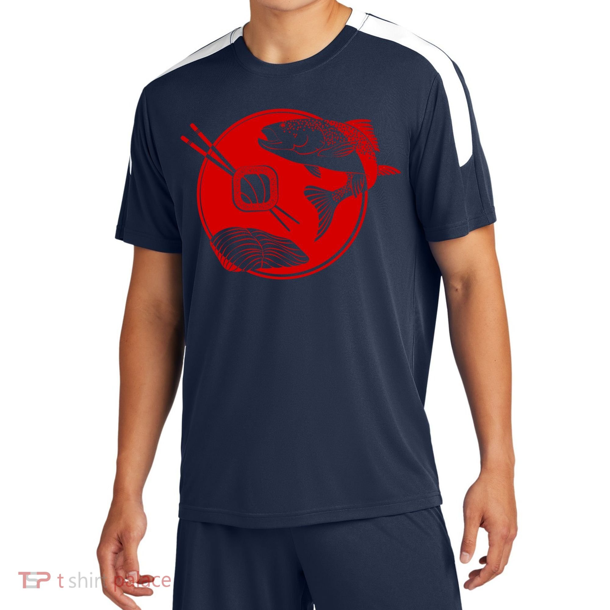 Anime Sushi Logo Salmon Sashimi Sushi Sport-Tek Competitor United Soccer Jersey