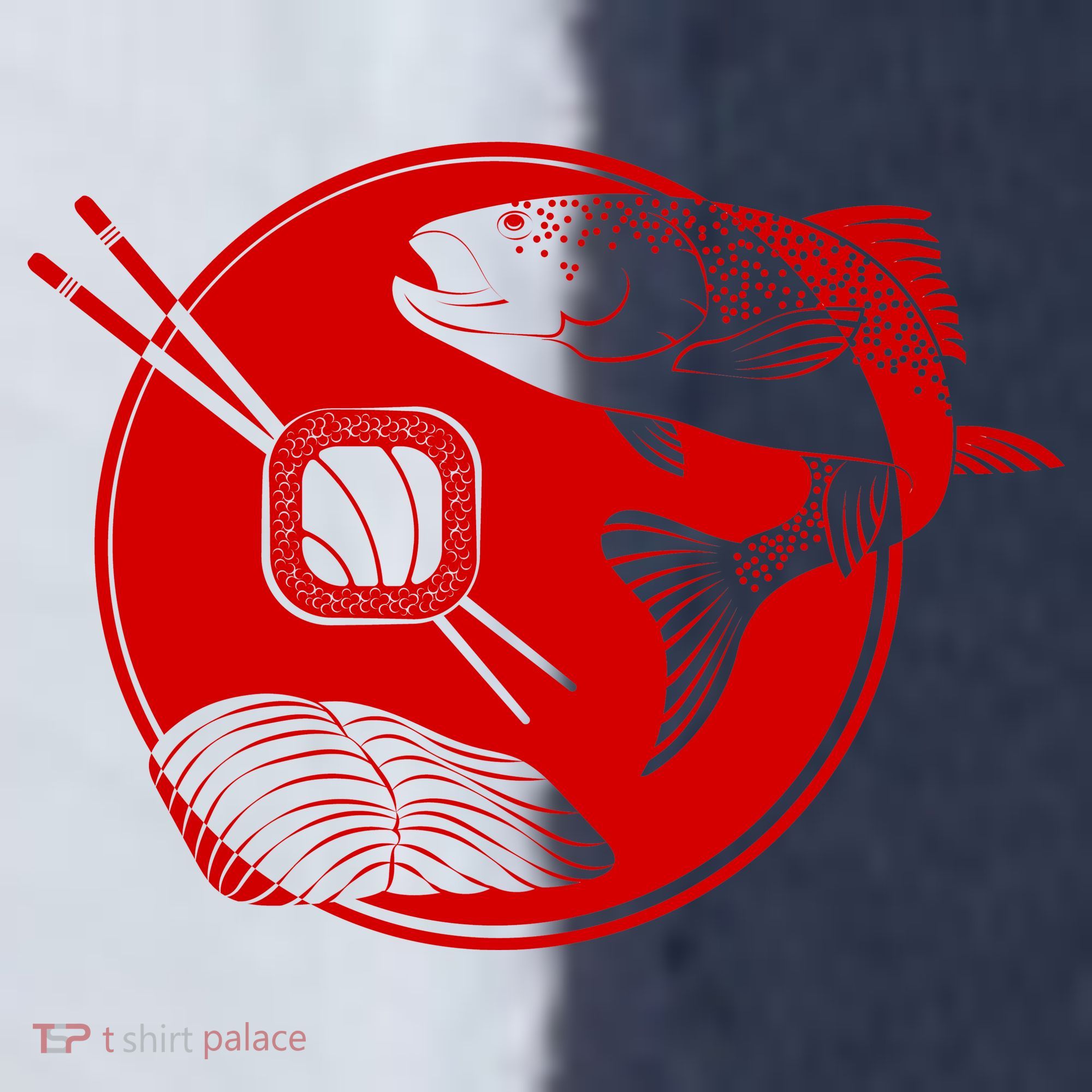 Anime Sushi Logo Salmon Sashimi Sushi Sport-Tek Competitor United Soccer Jersey