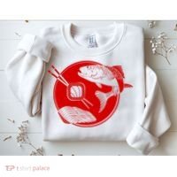 Anime Sushi Logo Salmon Sashimi Sushi Sweatshirt thumb 2