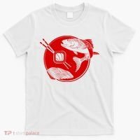 Anime Sushi Logo Salmon Sashimi Sushi T-Shirt thumb 0