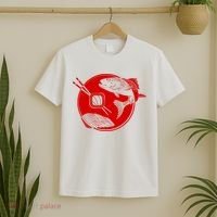 Anime Sushi Logo Salmon Sashimi Sushi T-Shirt thumb 2