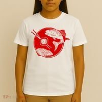 Anime Sushi Logo Salmon Sashimi Sushi T-Shirt thumb 4