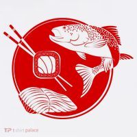 Anime Sushi Logo Salmon Sashimi Sushi Women's Hoodie thumb 2