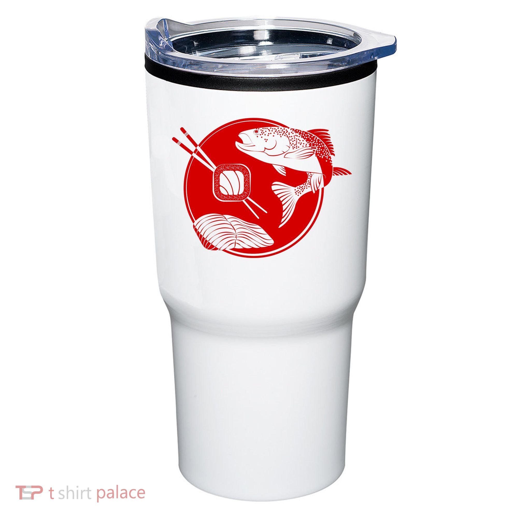 Anime Sushi Logo Salmon Sashimi Sushi Tumbler