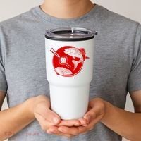 Anime Sushi Logo Salmon Sashimi Sushi Tumbler thumb 2