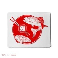 Anime Sushi Logo Salmon Sashimi Sushi Mousepad thumb 0