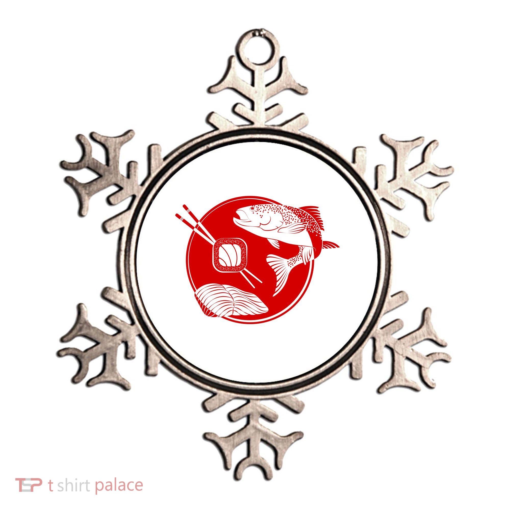 Anime Sushi Logo Salmon Sashimi Sushi Ornament
