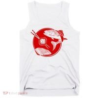Anime Sushi Logo Salmon Sashimi Sushi Tank Top thumb 0