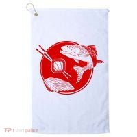Anime Sushi Logo Salmon Sashimi Sushi Golf Towel thumb 0