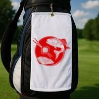 Anime Sushi Logo Salmon Sashimi Sushi Golf Towel thumb 2