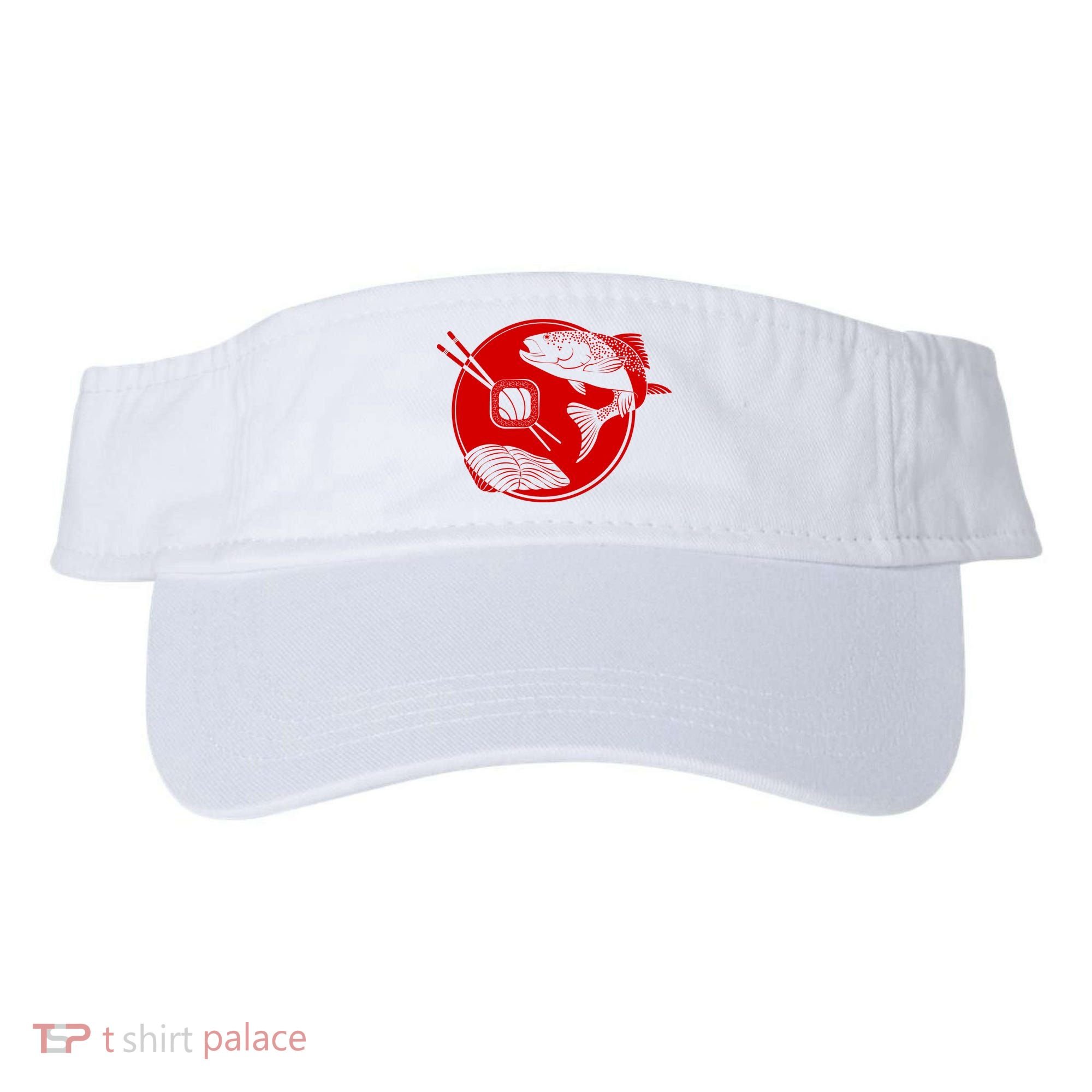 Anime Sushi Logo Salmon Sashimi Sushi Visor