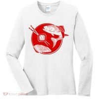 Anime Sushi Logo Salmon Sashimi Sushi Women's Long Sleeve Shirt thumb 0