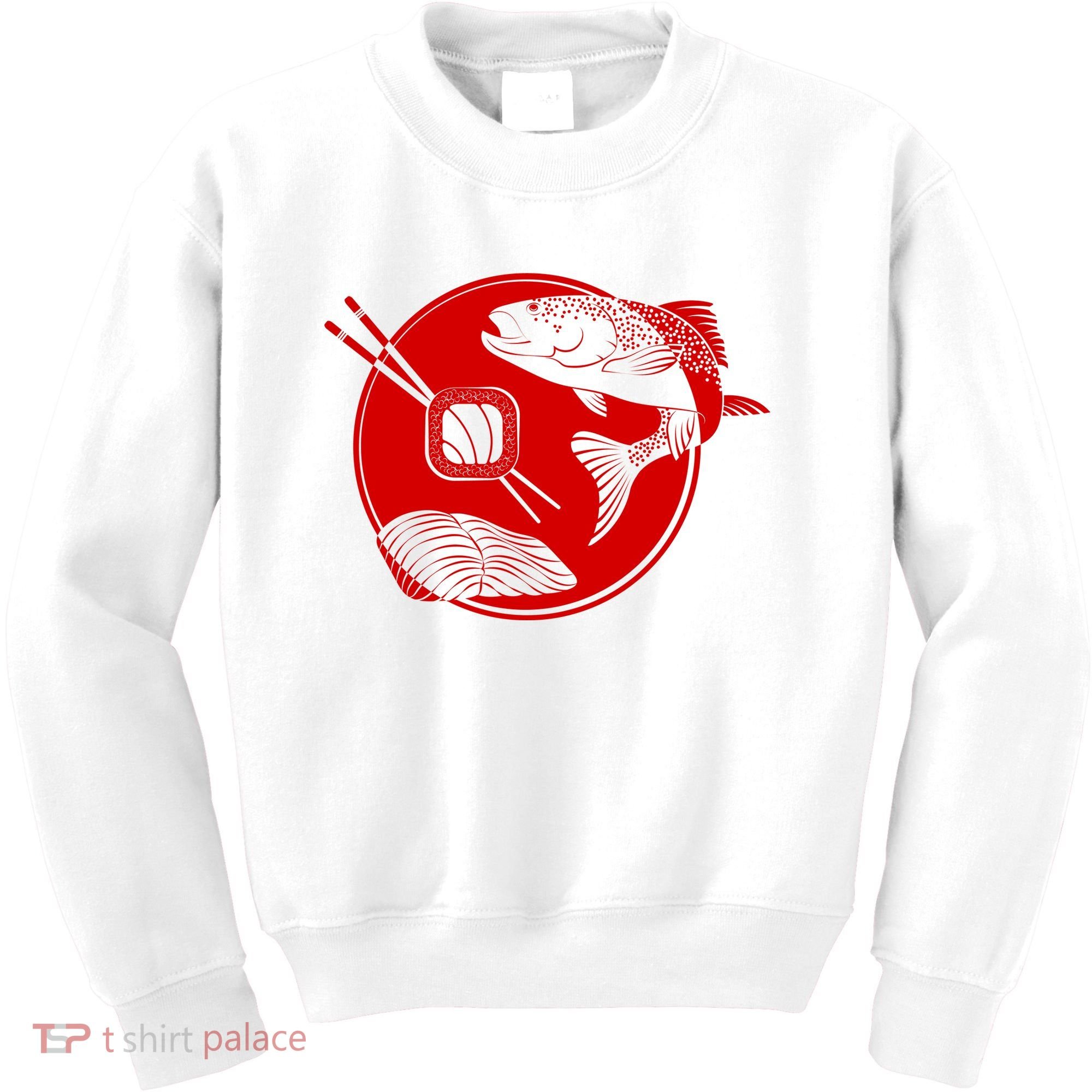 Anime Sushi Logo Salmon Sashimi Sushi Kids Sweatshirt