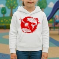 Anime Sushi Logo Salmon Sashimi Sushi Kids Hoodie thumb 3