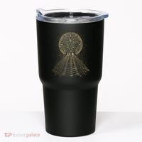 Ancient Sacred Mayan Aztec Calendar Pyramid Geometry Tumbler thumb 0
