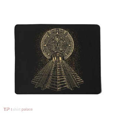 Ancient Sacred Mayan Aztec Calendar Pyramid Geometry Mousepad