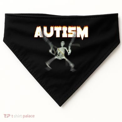 Autism Skeleton Meme USA-Made Doggie Bandana