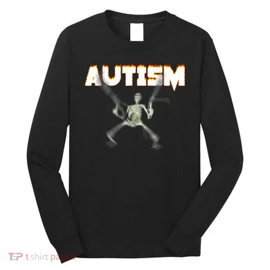 Autism Skeleton Meme Long Sleeve Shirt