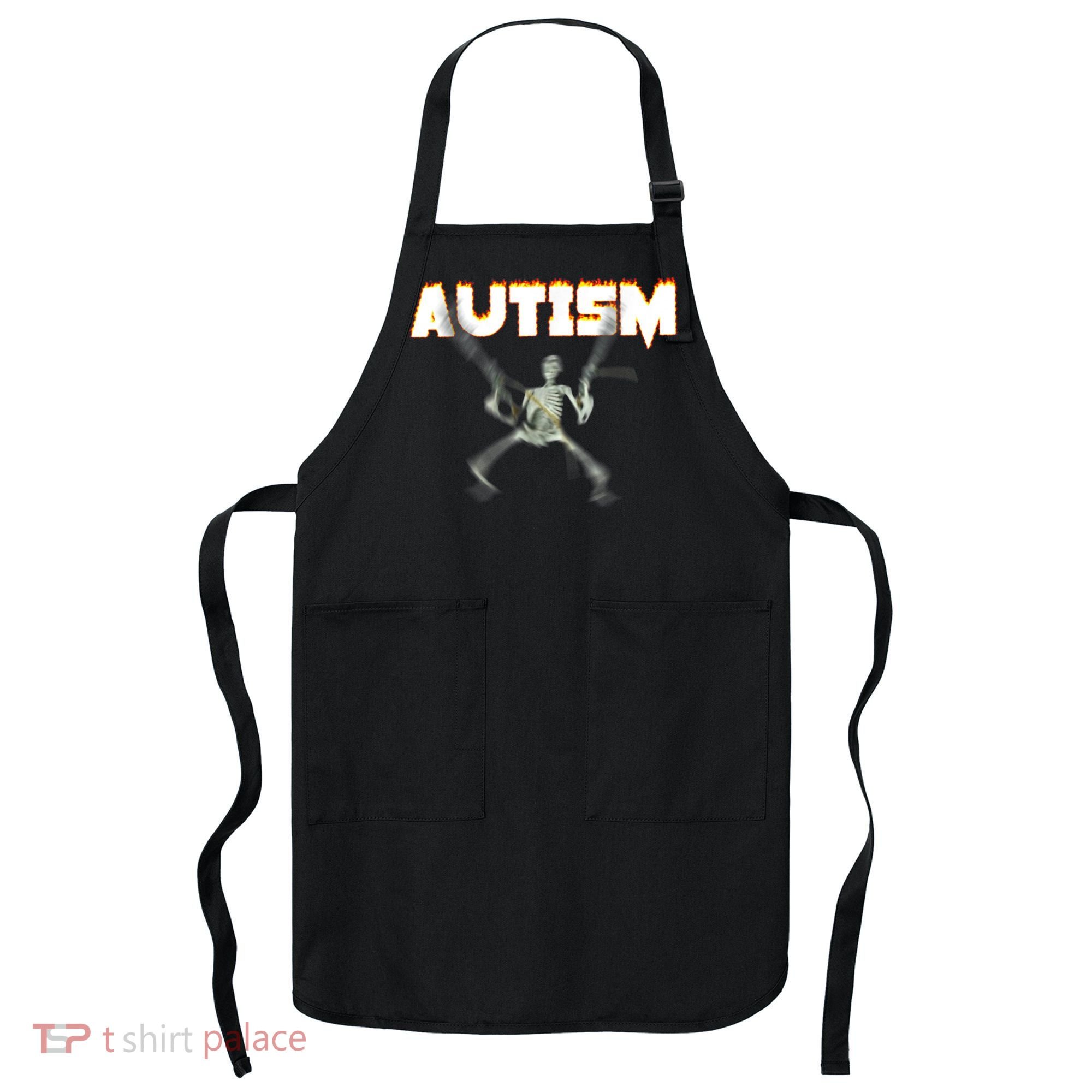 Autism Skeleton Meme Apron