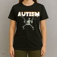 Autism Skeleton Meme T-Shirt thumb 4