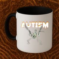 Autism Skeleton Meme Coffee Mug thumb 2