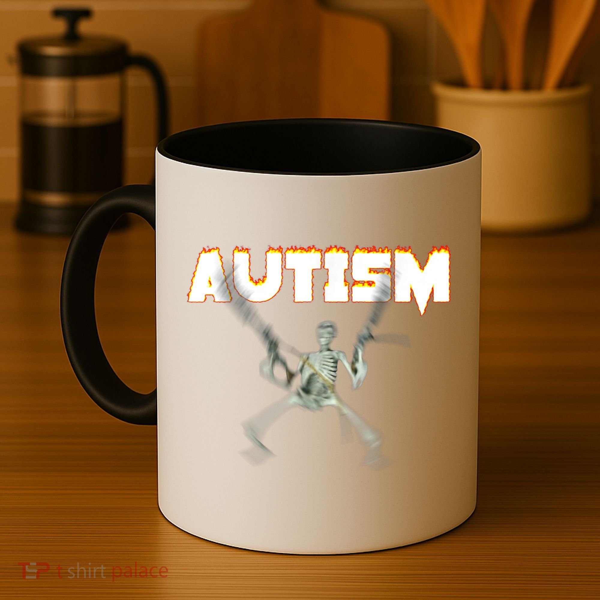 Autism Skeleton Meme Coffee Mug