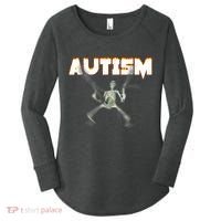 Autism Skeleton Meme Women's Perfect Tri Tunic Long Sleeve Shirt thumb 0