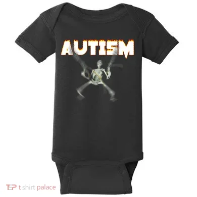 Autism Skeleton Meme Baby Bodysuit