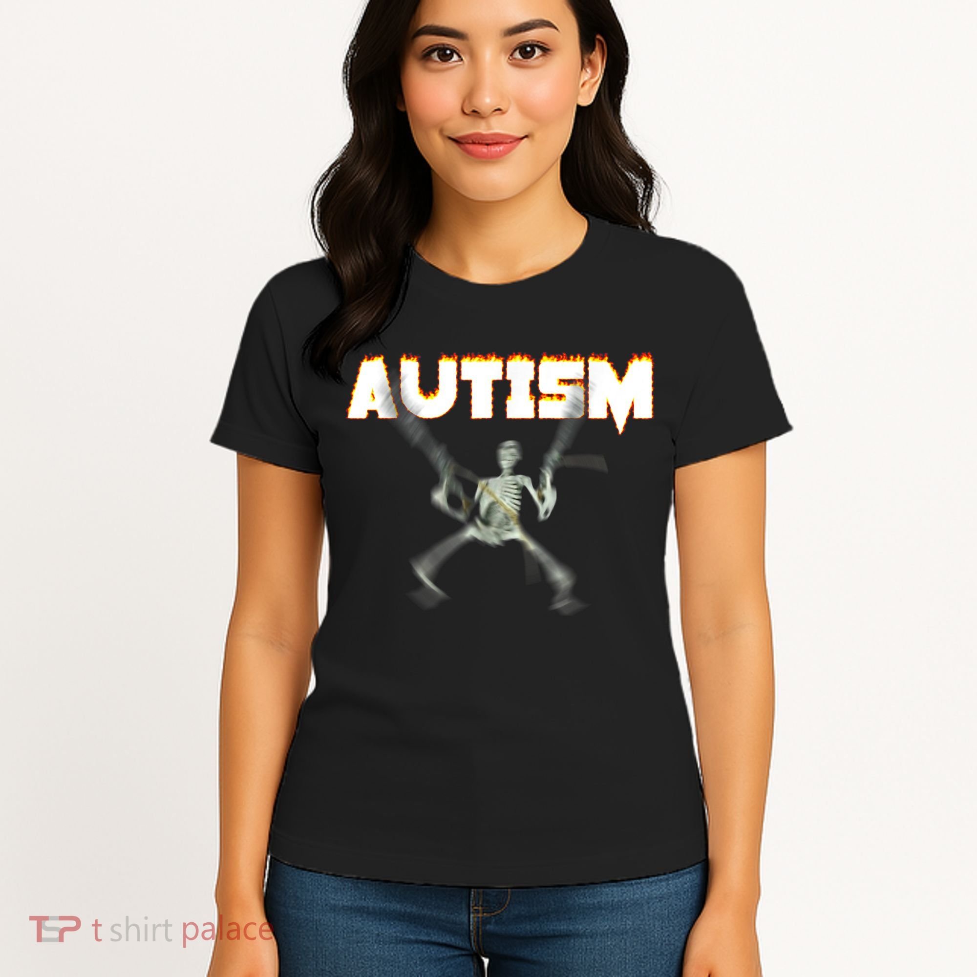 Autism Skeleton Meme Women's T-Shirt