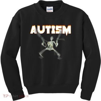Autism Skeleton Meme Kids Sweatshirt