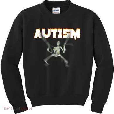 Autism Skeleton Meme Kids Sweatshirt
