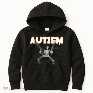 Autism Skeleton Meme Kids Hoodie