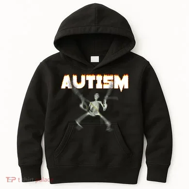 Autism Skeleton Meme Kids Hoodie