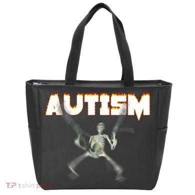 Autism Skeleton Meme Tote Bag