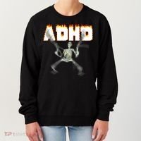 ADHD Skeleton Meme Women's Sweatshirt thumb 0