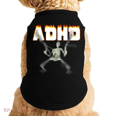 ADHD Skeleton Meme Doggie Tank