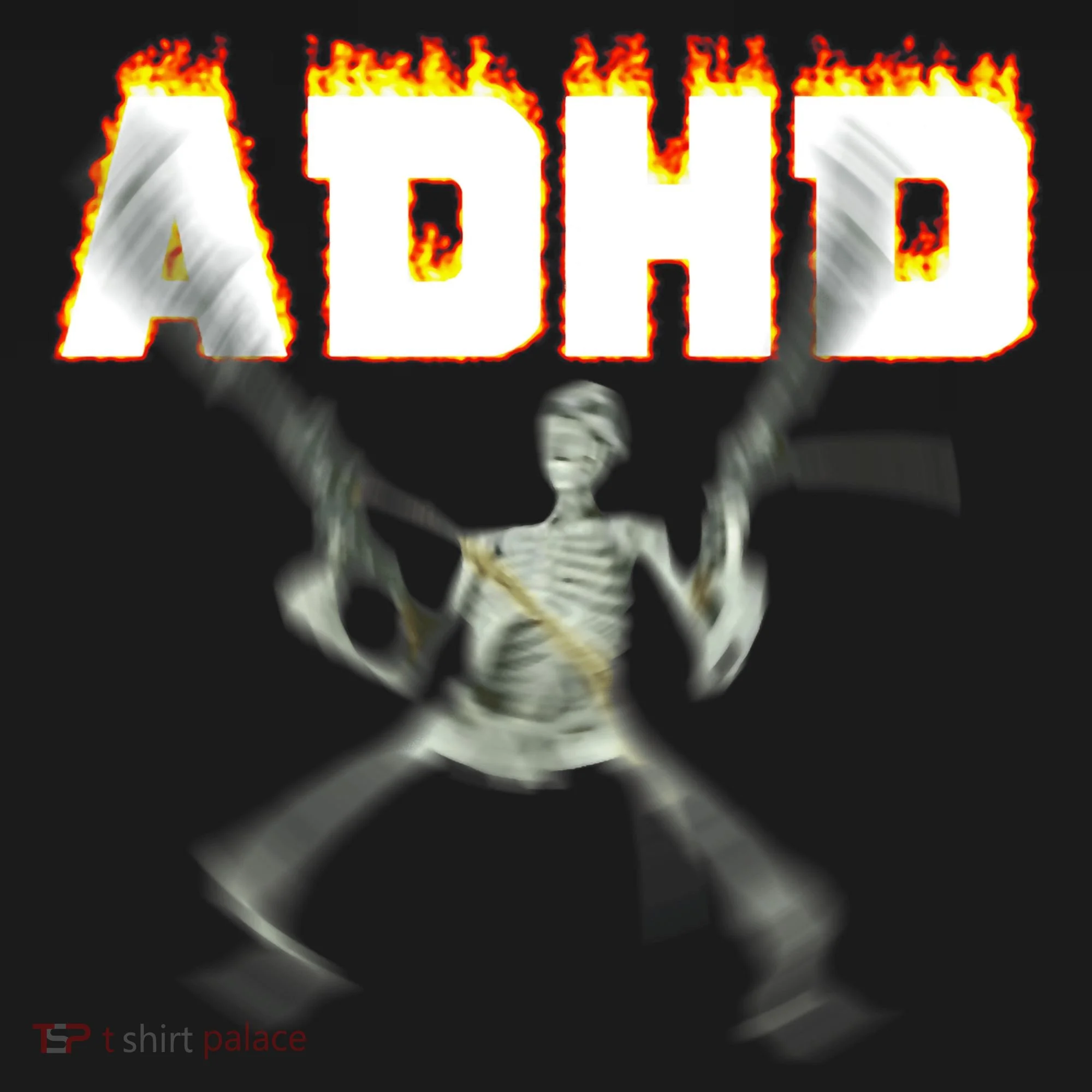 ADHD Skeleton Meme Doggie Tank
