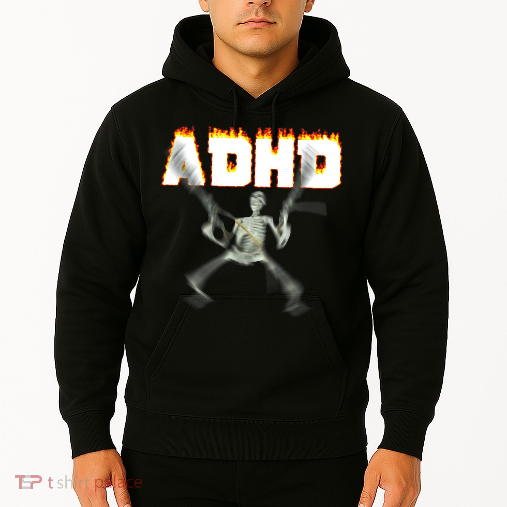 ADHD Skeleton Meme Hoodie