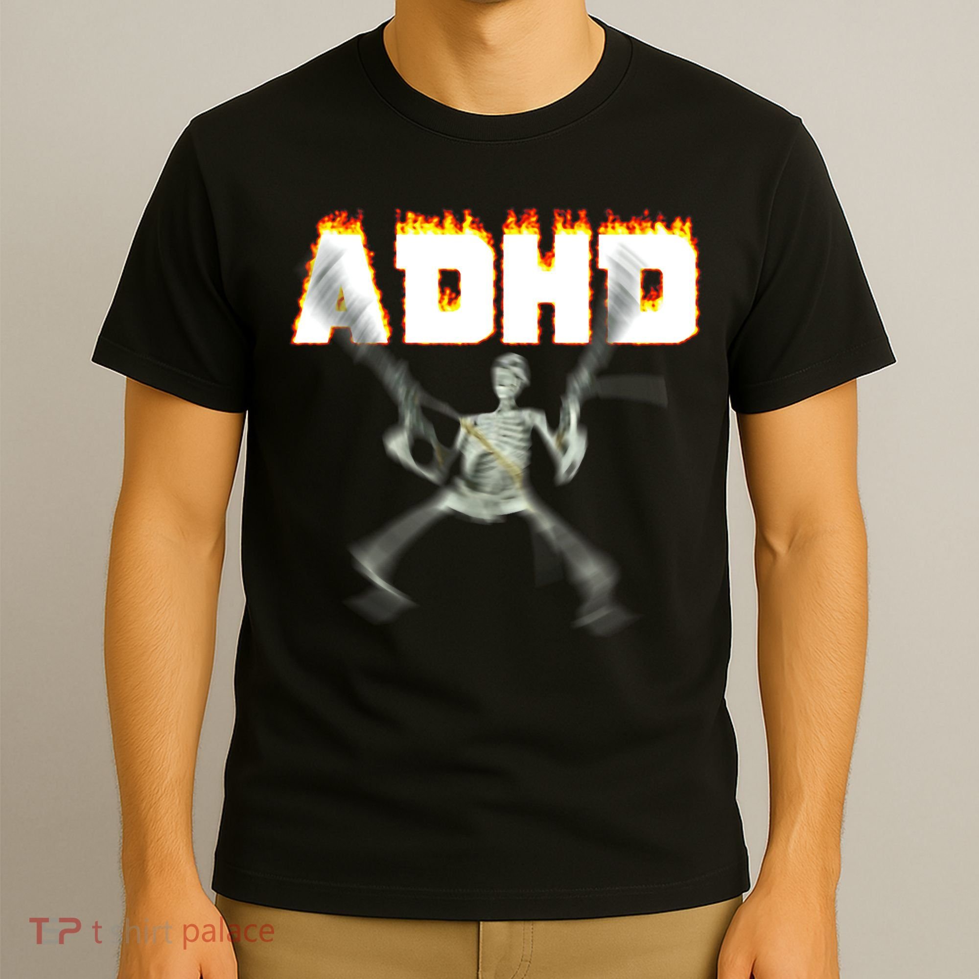ADHD Skeleton Meme T-Shirt