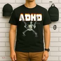 ADHD Skeleton Meme T-Shirt thumb 6