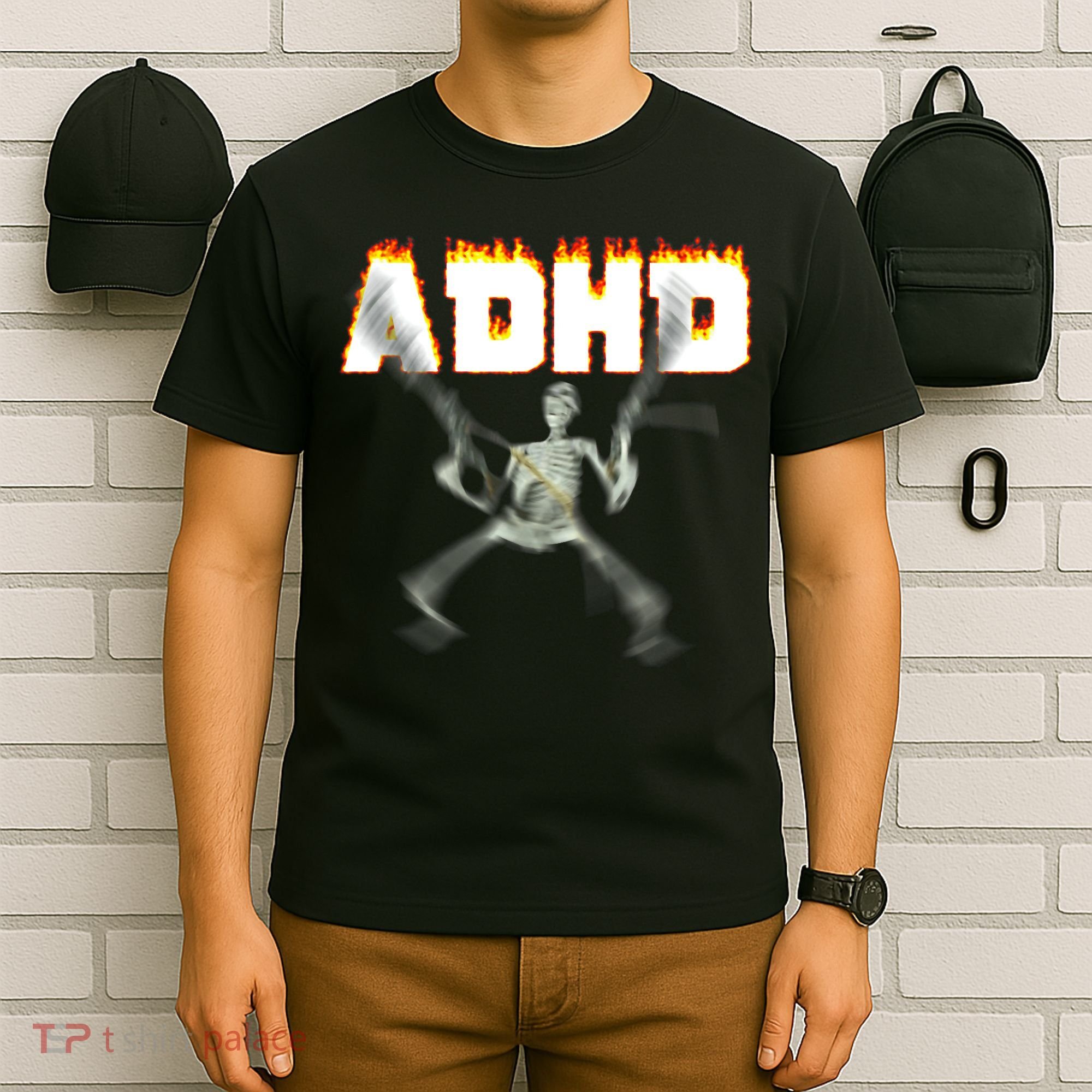 ADHD Skeleton Meme T-Shirt