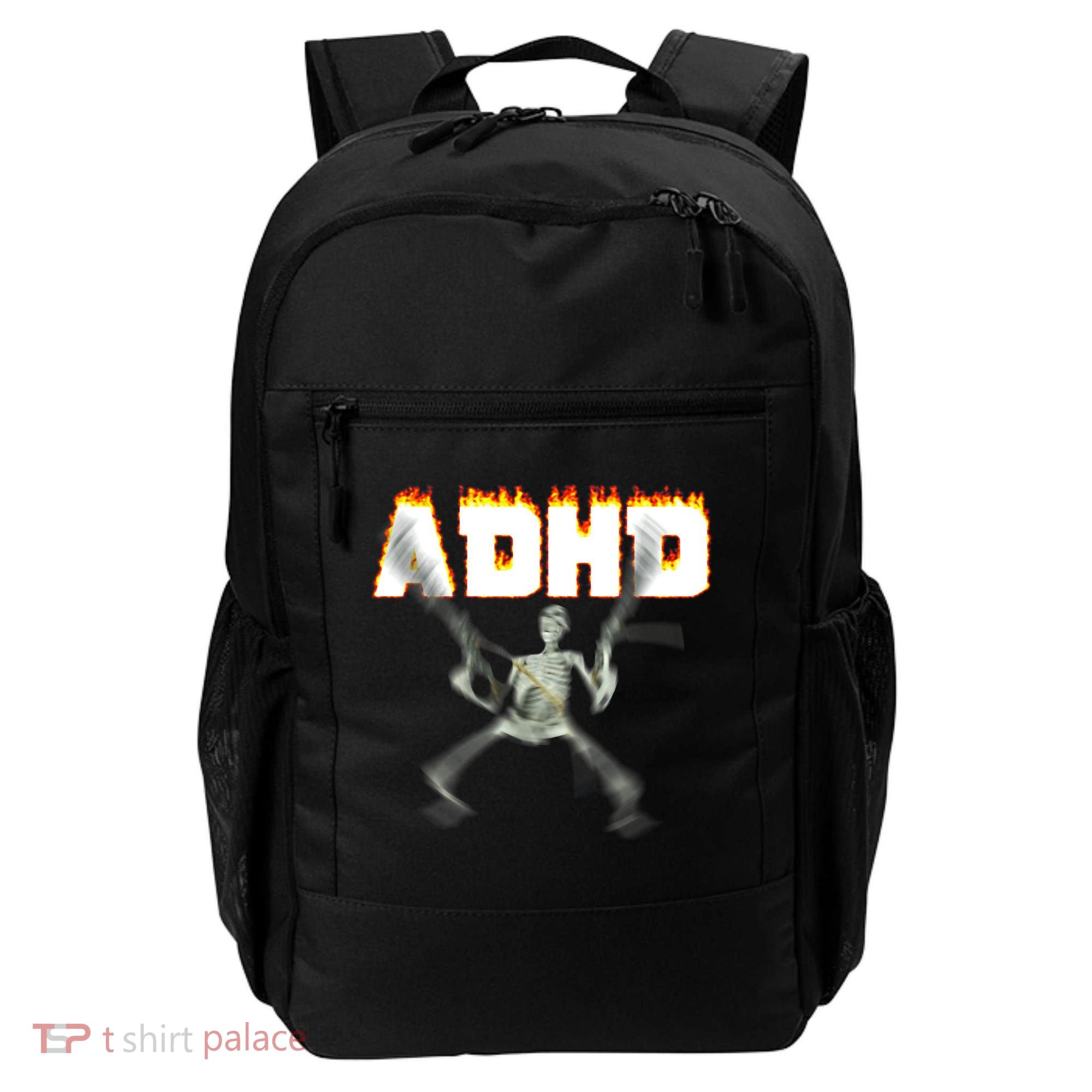 ADHD Skeleton Meme Backpack