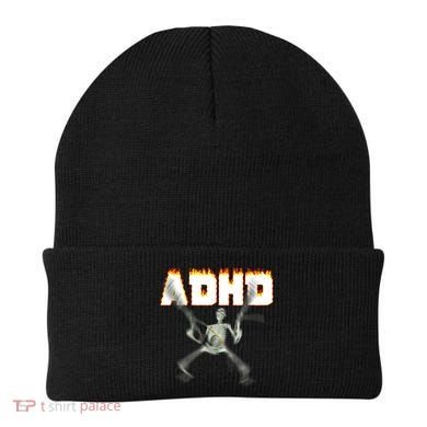 ADHD Skeleton Meme Beanie