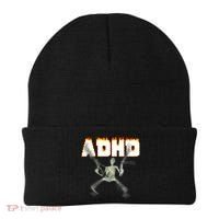 ADHD Skeleton Meme Beanie thumb 0