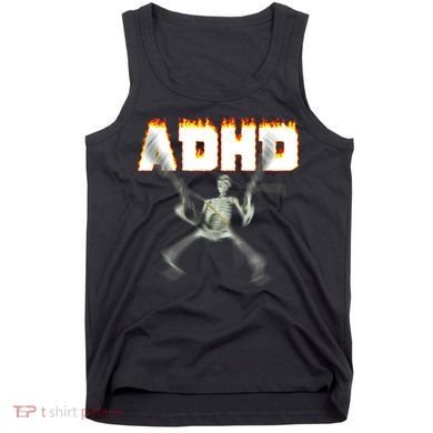 ADHD Skeleton Meme Tank Top