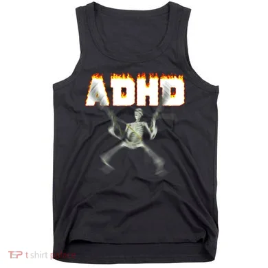 ADHD Skeleton Meme Tank Top