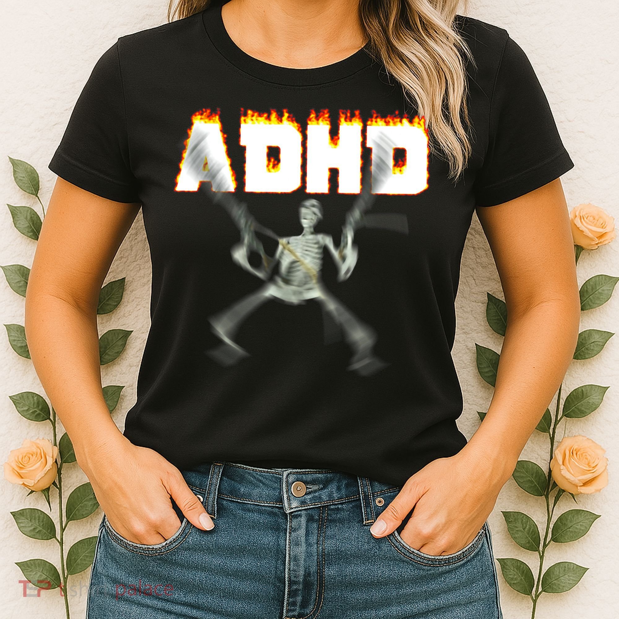 ADHD Skeleton Meme Women's T-Shirt