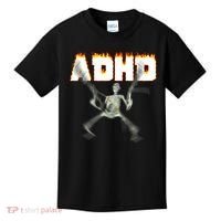 ADHD Skeleton Meme Kids T-Shirt thumb 0